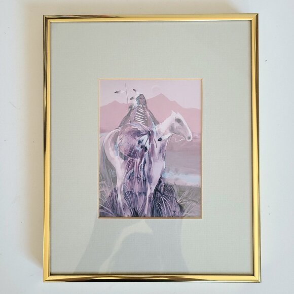 ''Warrior of River's Edge'' by Jim Prindiville framed print. - Picture 1 of 4